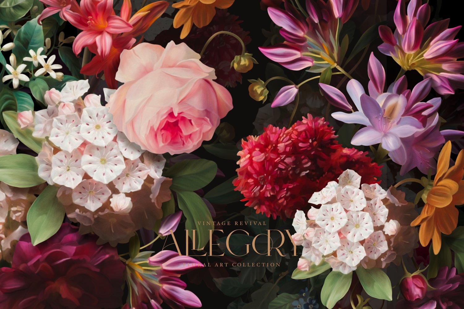 antique floral art graphics