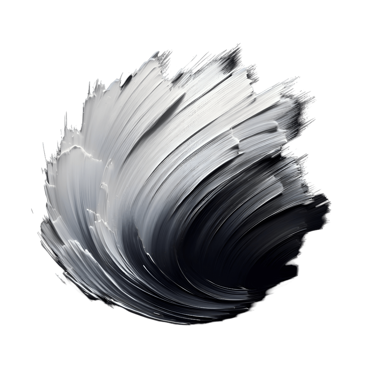 White Paint Brushstrokes