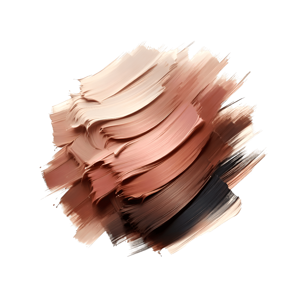 Paint Brushstrokes in shades of Brown