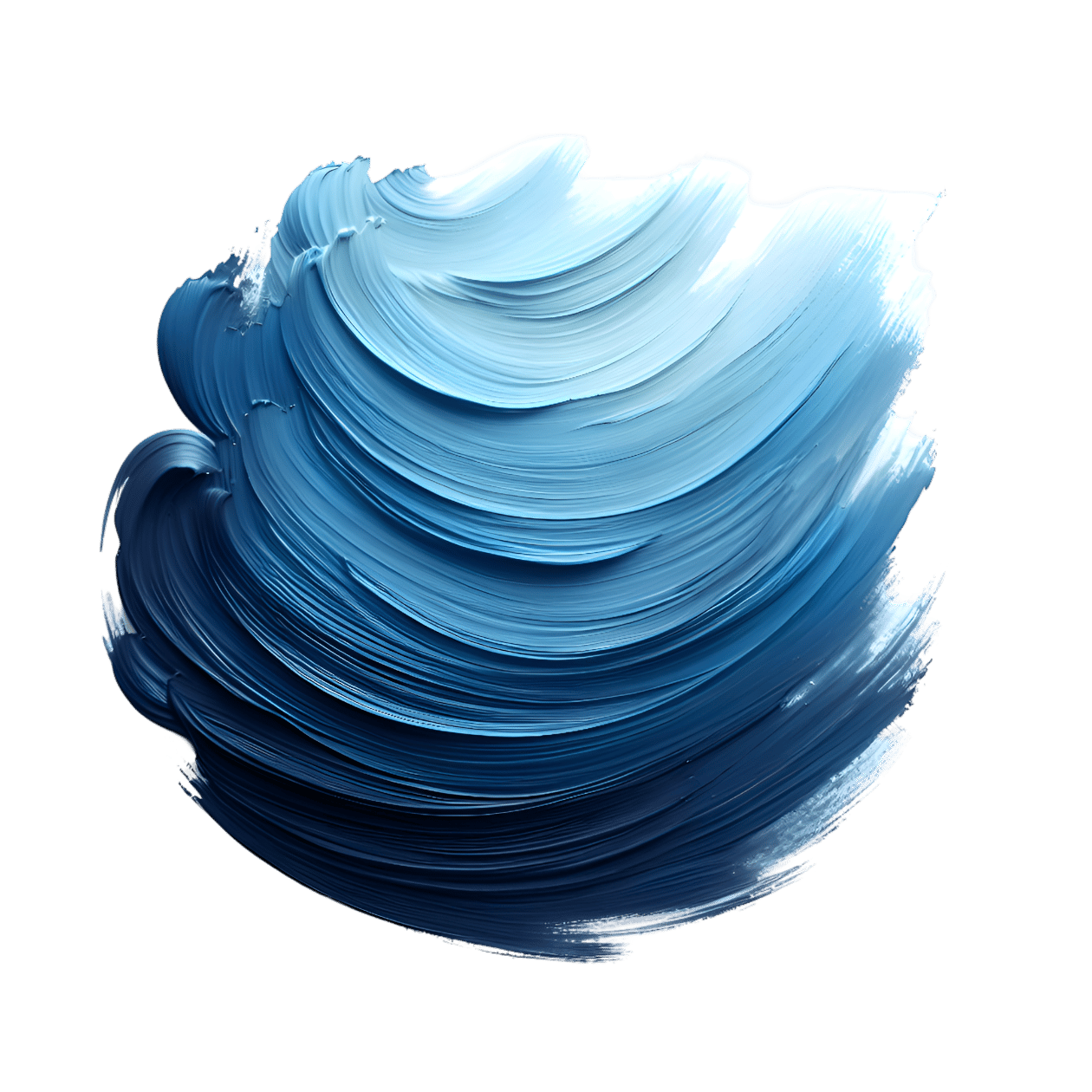 Shades of Blue Paint Brushstrokes