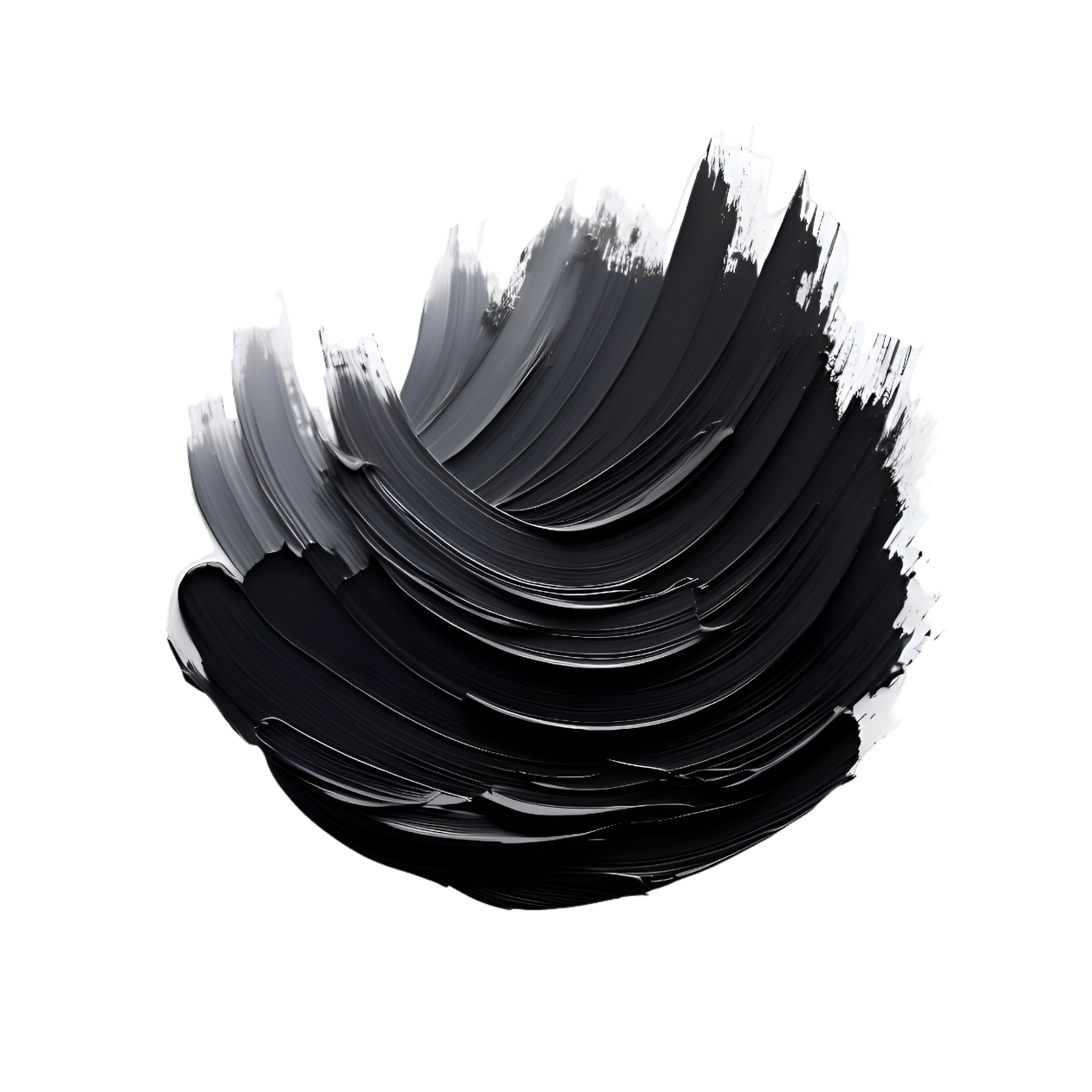 Black Paint Brushstrokes