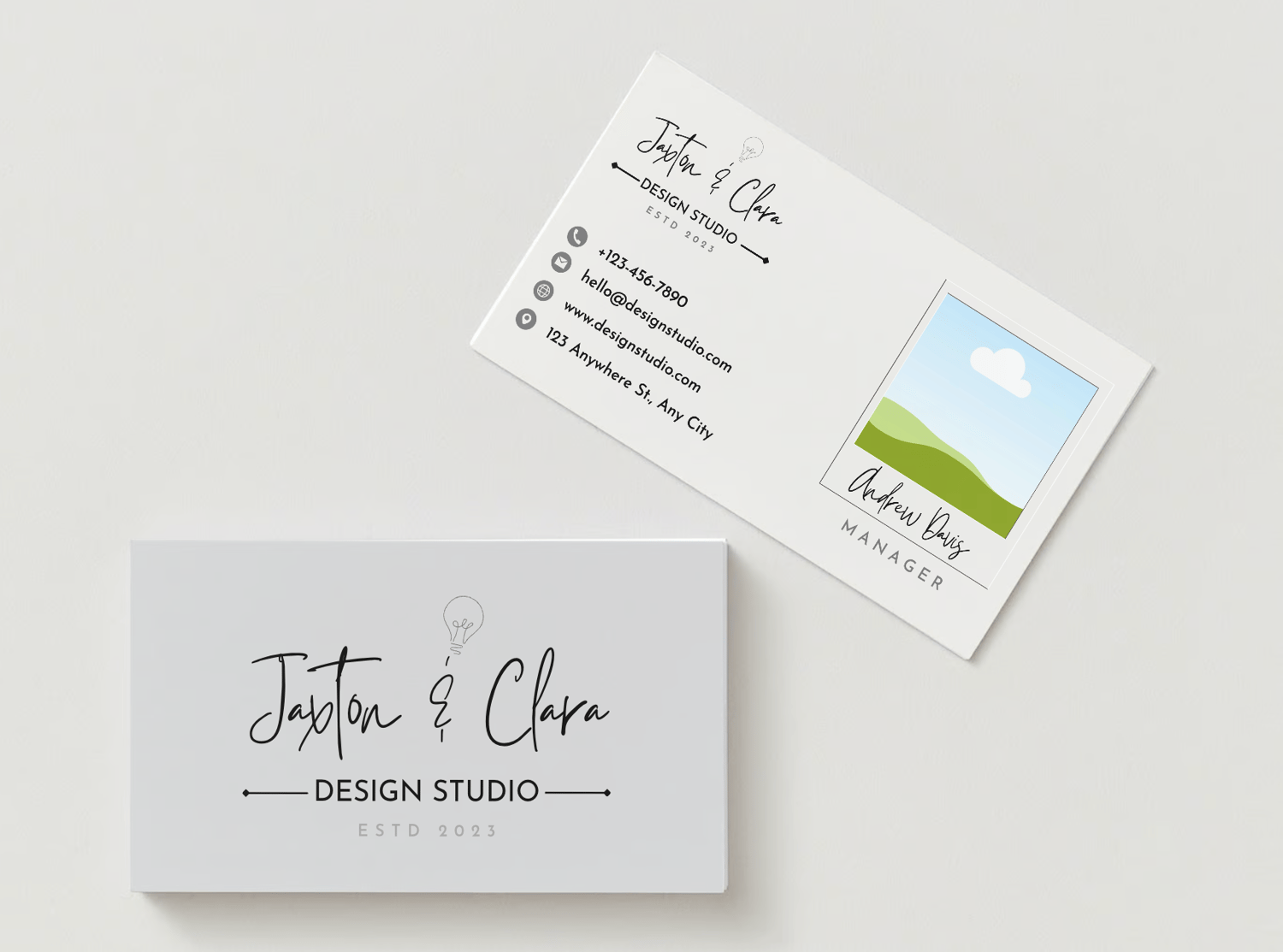 Customizable Elegant hand-drawn script Branding Bundle - 10 Editable Canva Templates for Small Business Marketing. Business Card