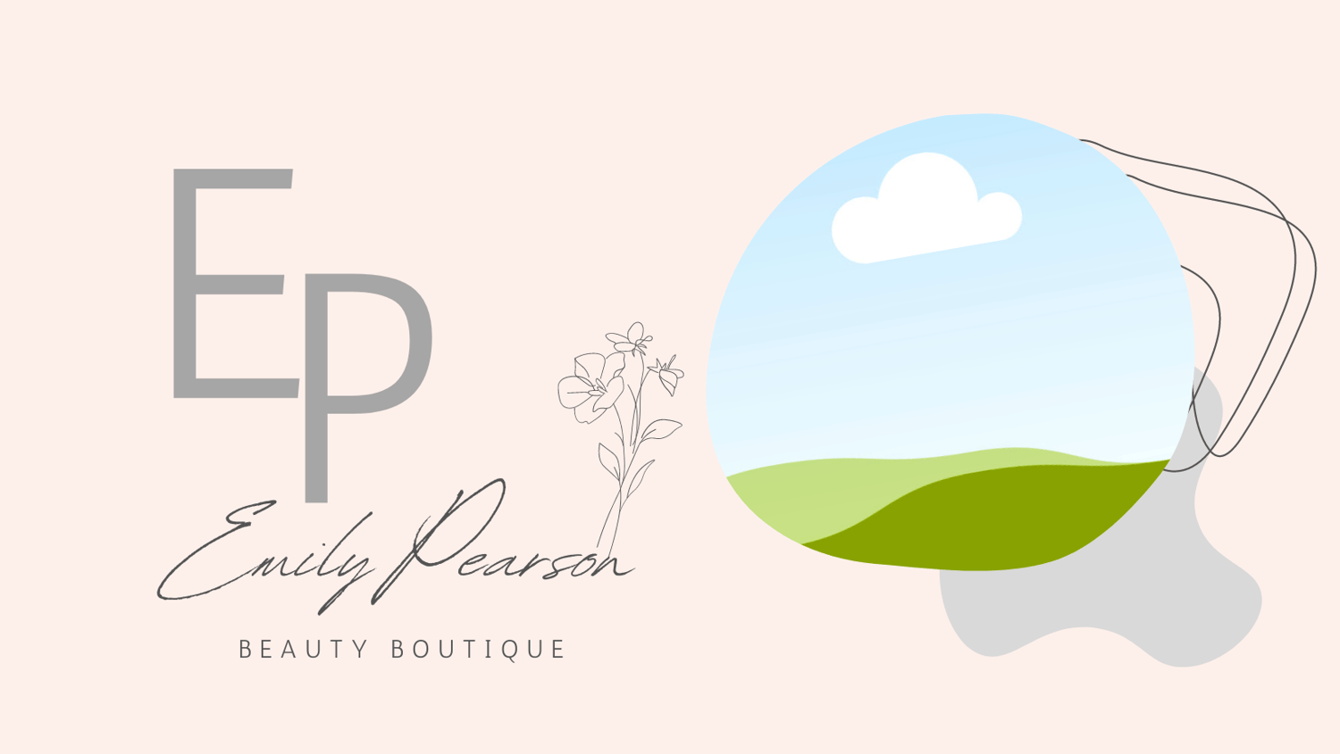 Customizable Modern initials with floral accents Branding Bundle - 10 Editable Canva Templates for Small Business Marketing. Facebook Cover