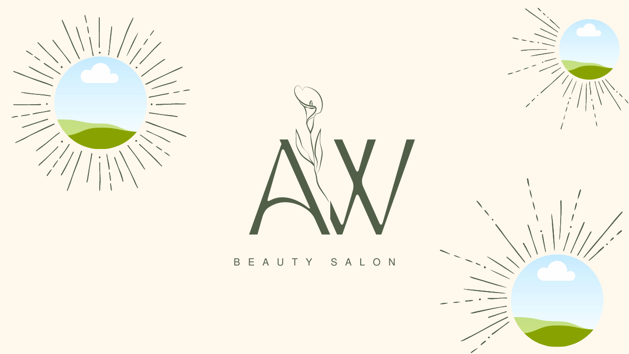 Customizable Feminine initials with a line-drawn flower Branding Bundle - 10 Editable Canva Templates for Small Business Marketing. Zoom Virtual Background