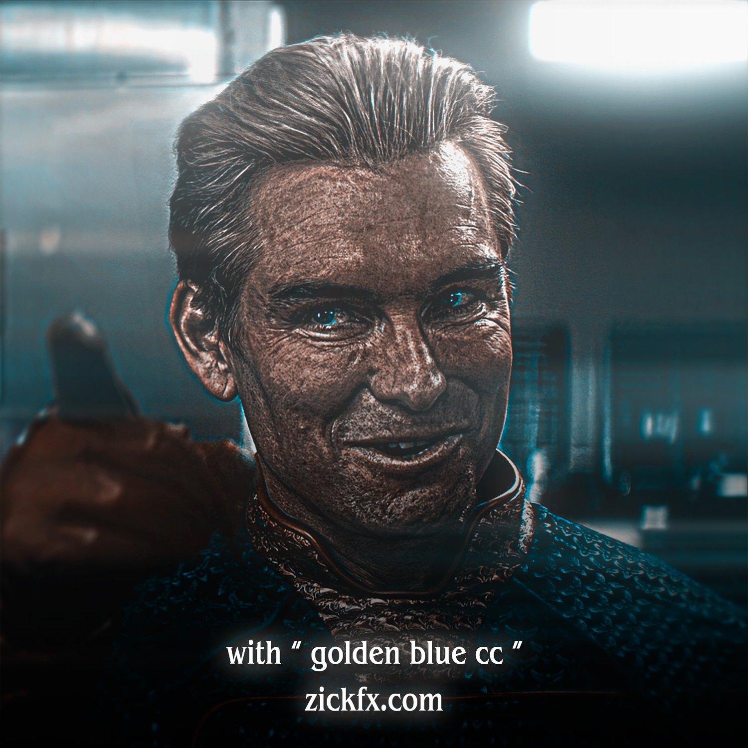 Golden Blue cc | Homelander Picture with cc