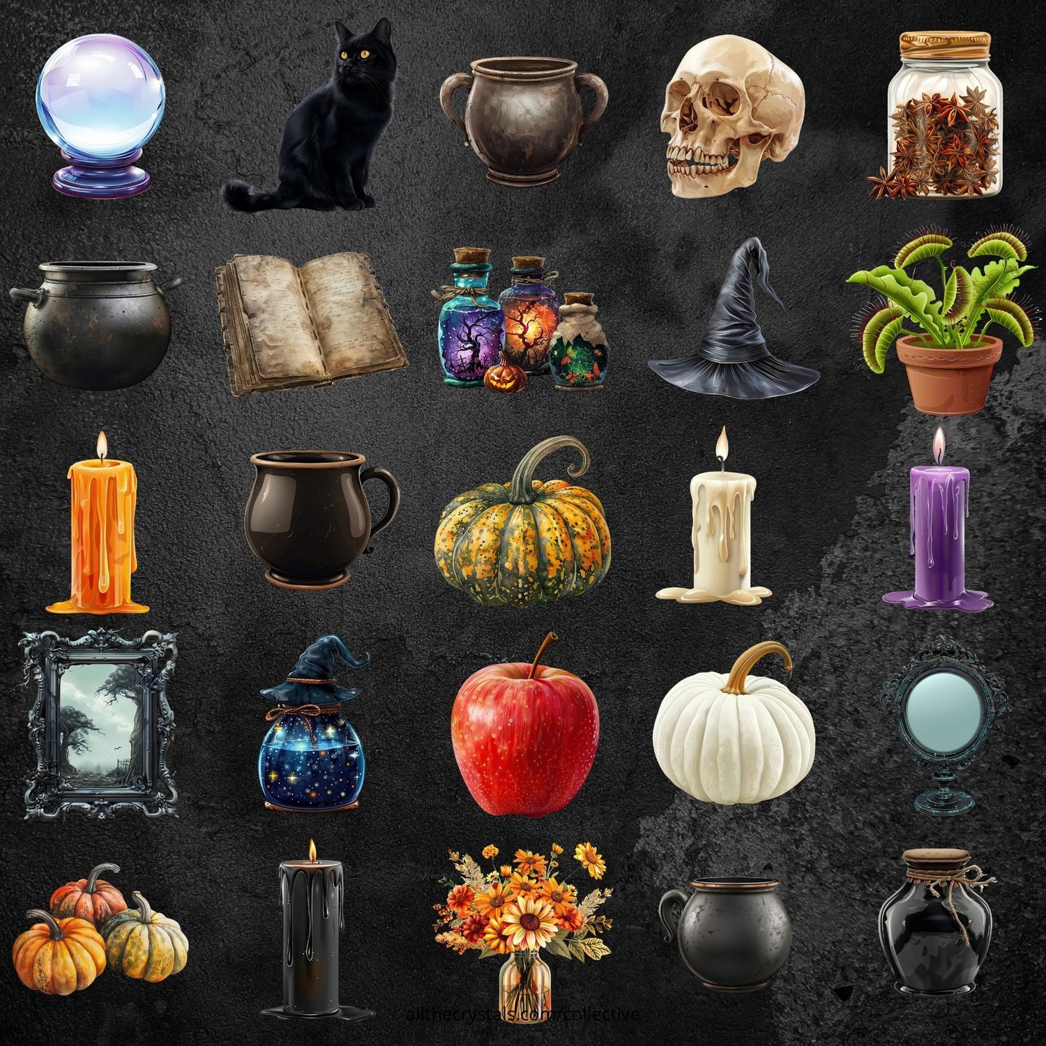 Halloween Clip Art Set