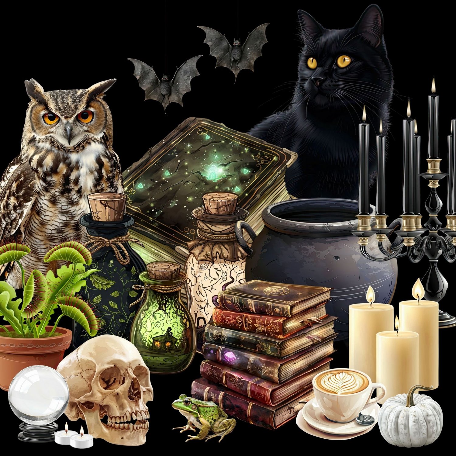 Halloween Clip Art Set