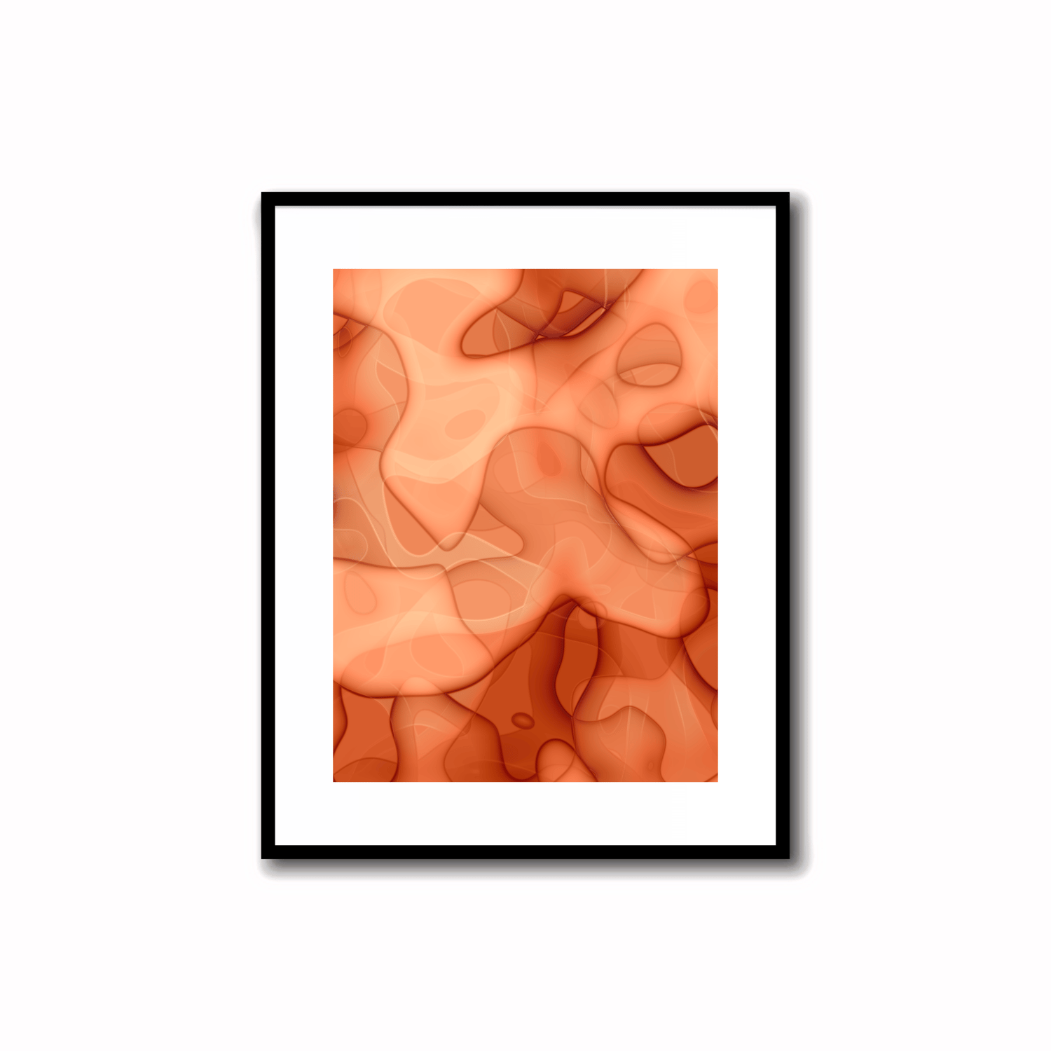 Orange Abstract Artwork - 1.2 #23    Transform your space with our unique art instant printable!🌟Download the radiant palette featuring shades of orange for an instant decor upgrade. This unique gallery-quality art piece is perfect for walls, desk decor,