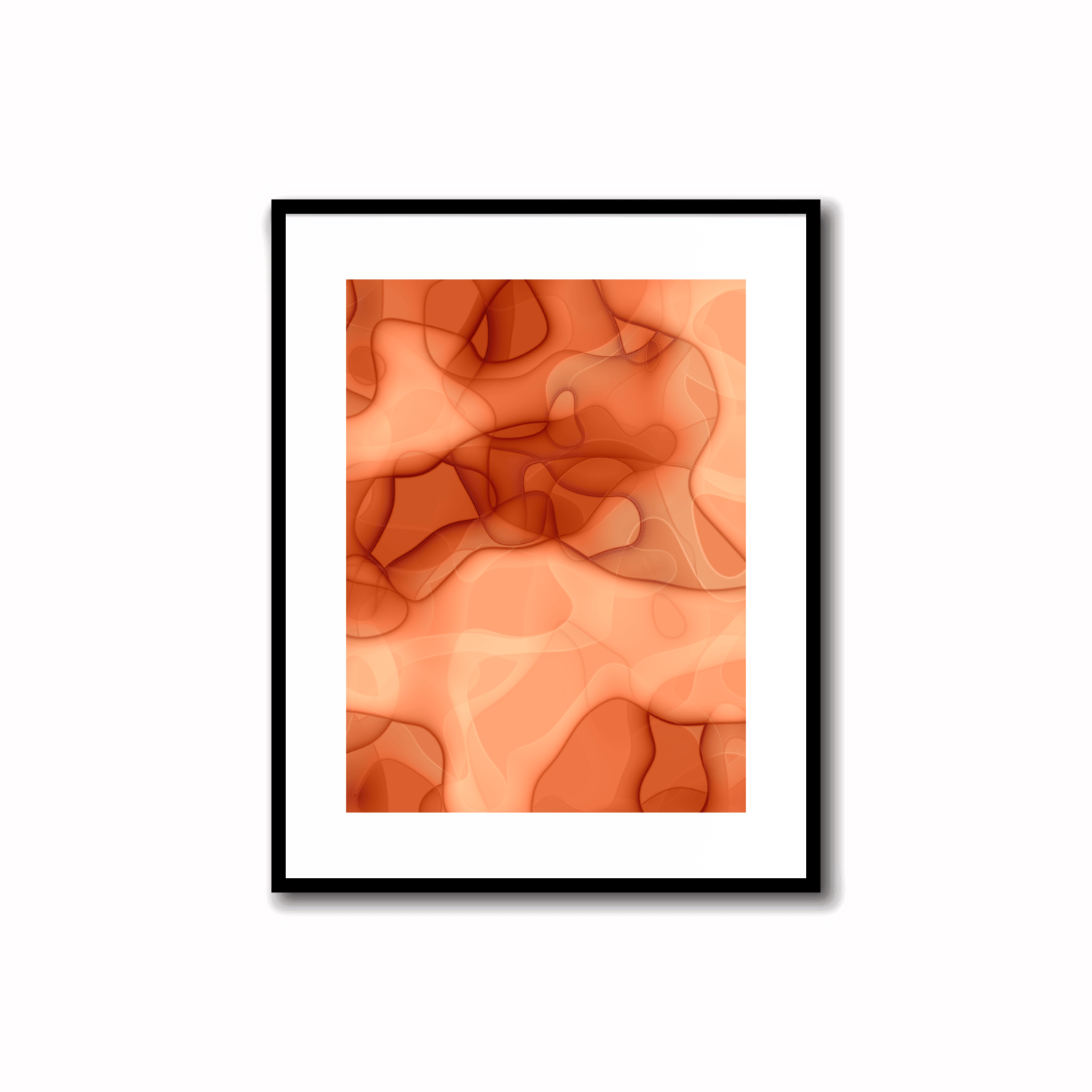 Orange Abstract Artwork - 1.3 #23    Transform your space with our unique art instant printable!🌟Download the radiant palette featuring shades of orange for an instant decor upgrade. This unique gallery-quality art piece is perfect for walls, desk decor, 