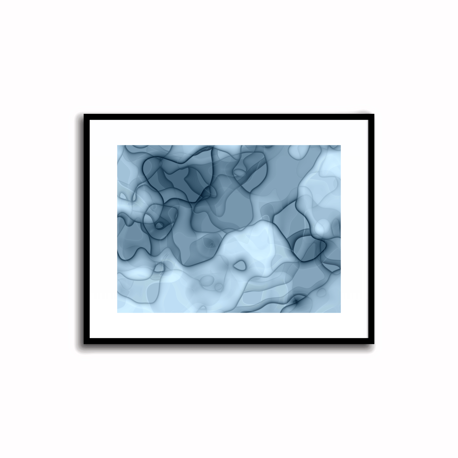 Blue Abstract Artwork - Random 2.1 #23-1    Transform your space with our unique art instant printable!🌟Download the radiant palette featuring shades of blue for an instant decor upgrade. This unique gallery-quality art piece is perfect for walls, desk de