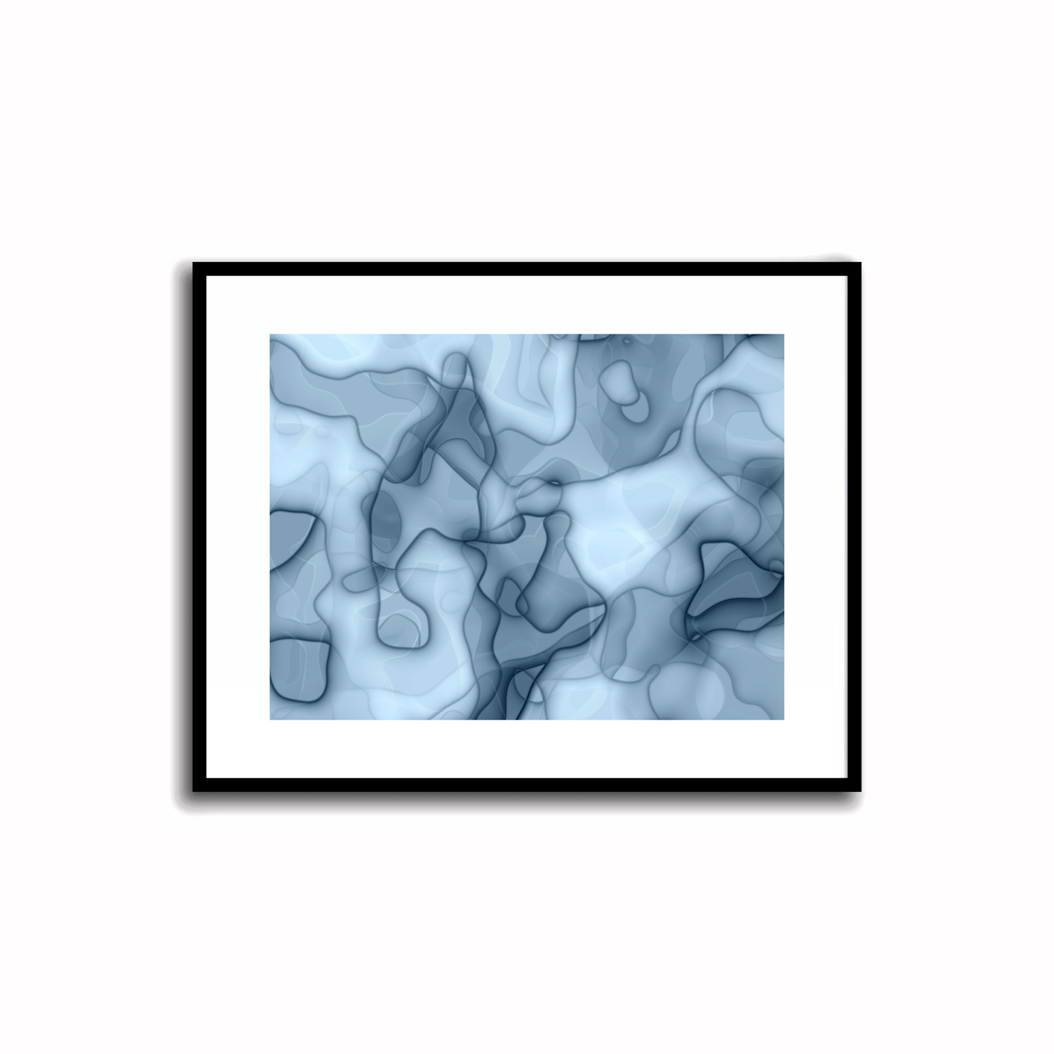 Blue Abstract Artwork - Random 3.1 #23-1    Transform your space with our unique art instant printable!🌟Download the radiant palette featuring shades of blue for an instant decor upgrade. This unique gallery-quality art piece is perfect for walls, desk de