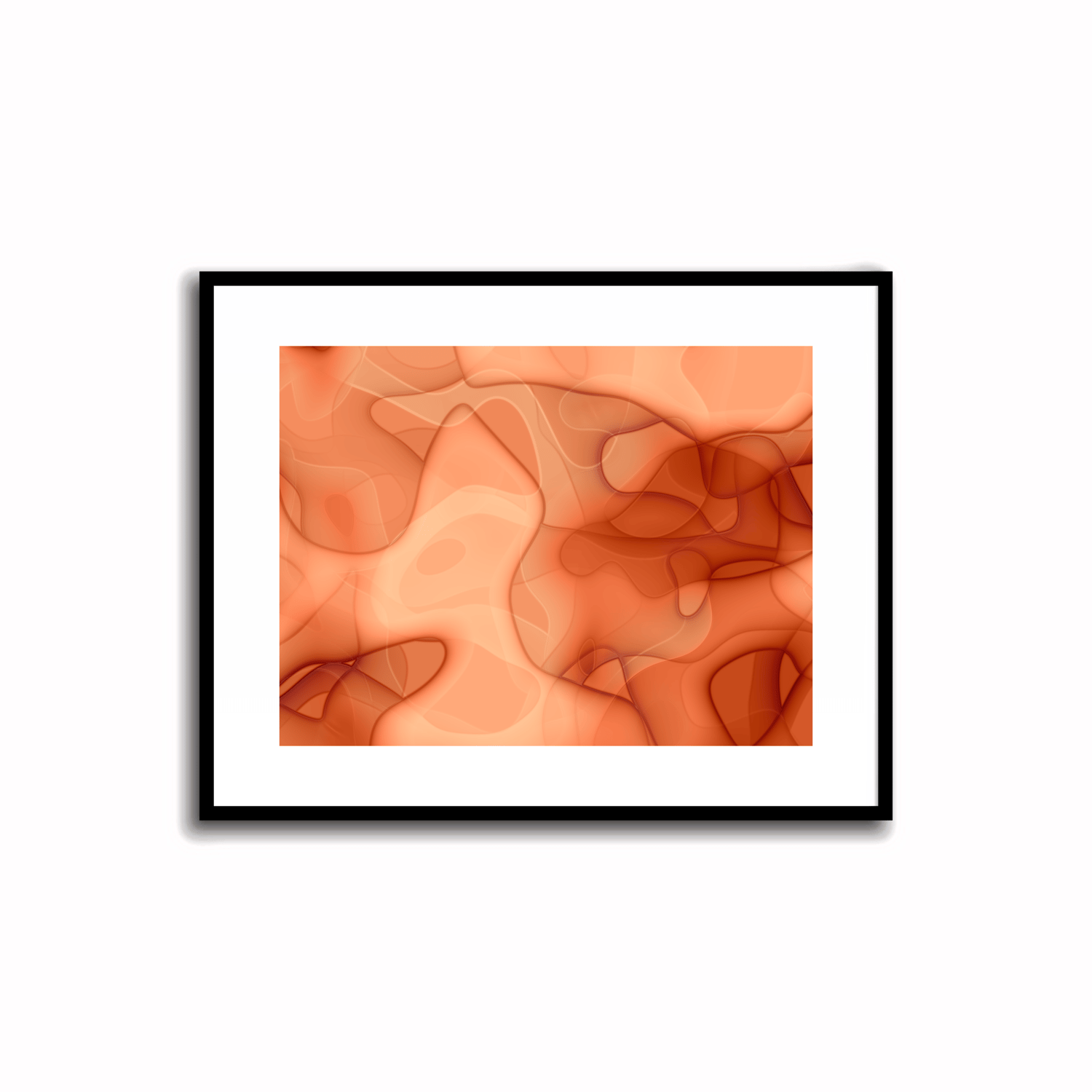 Orange Abstract Artwork - 1.4 #23-1    Transform your space with our unique art instant printable!🌟Download the radiant palette featuring shades of orange for an instant decor upgrade. This unique gallery-quality art piece is perfect for walls, desk decor