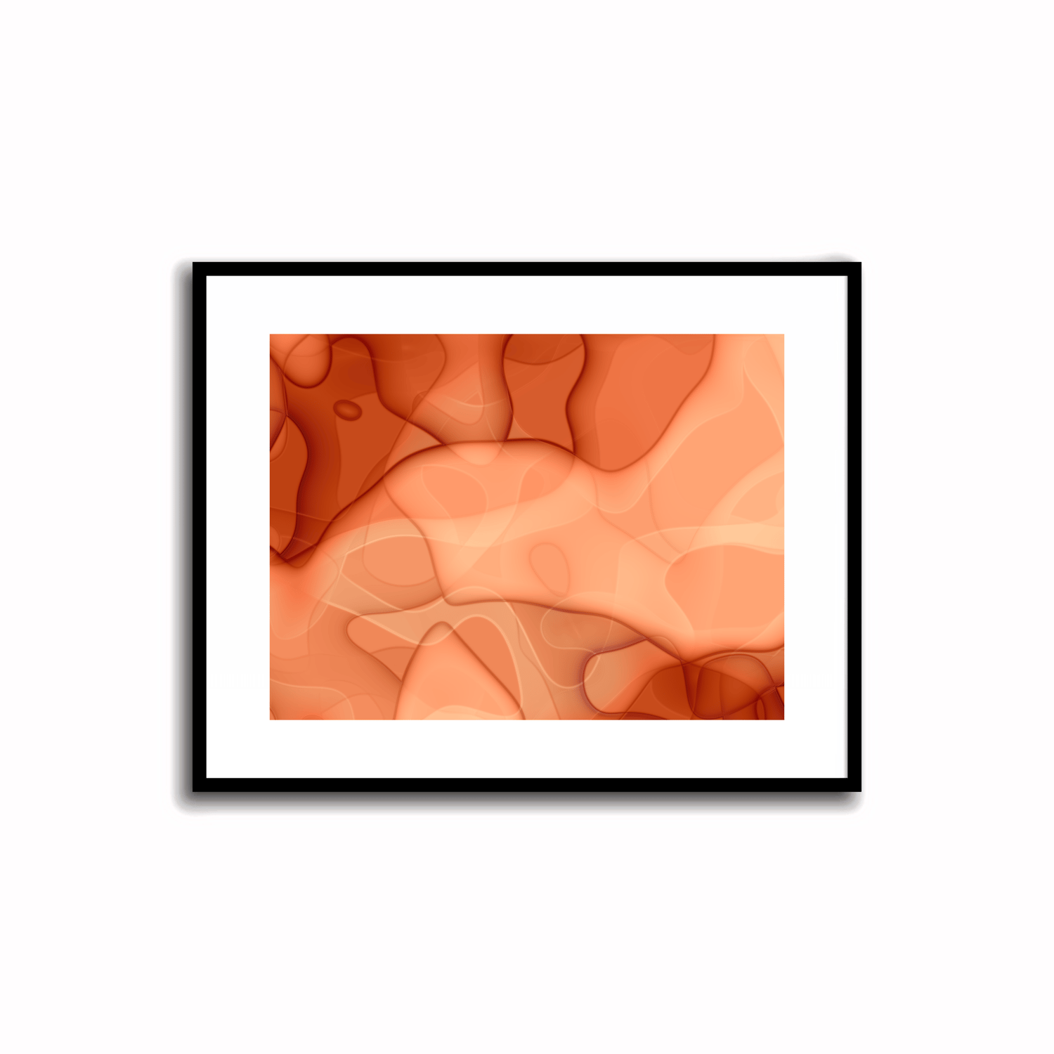 Orange Abstract Artwork - 1.5 #23-1    Transform your space with our unique art instant printable!🌟Download the radiant palette featuring shades of orange for an instant decor upgrade. This unique gallery-quality art piece is perfect for walls, desk decor