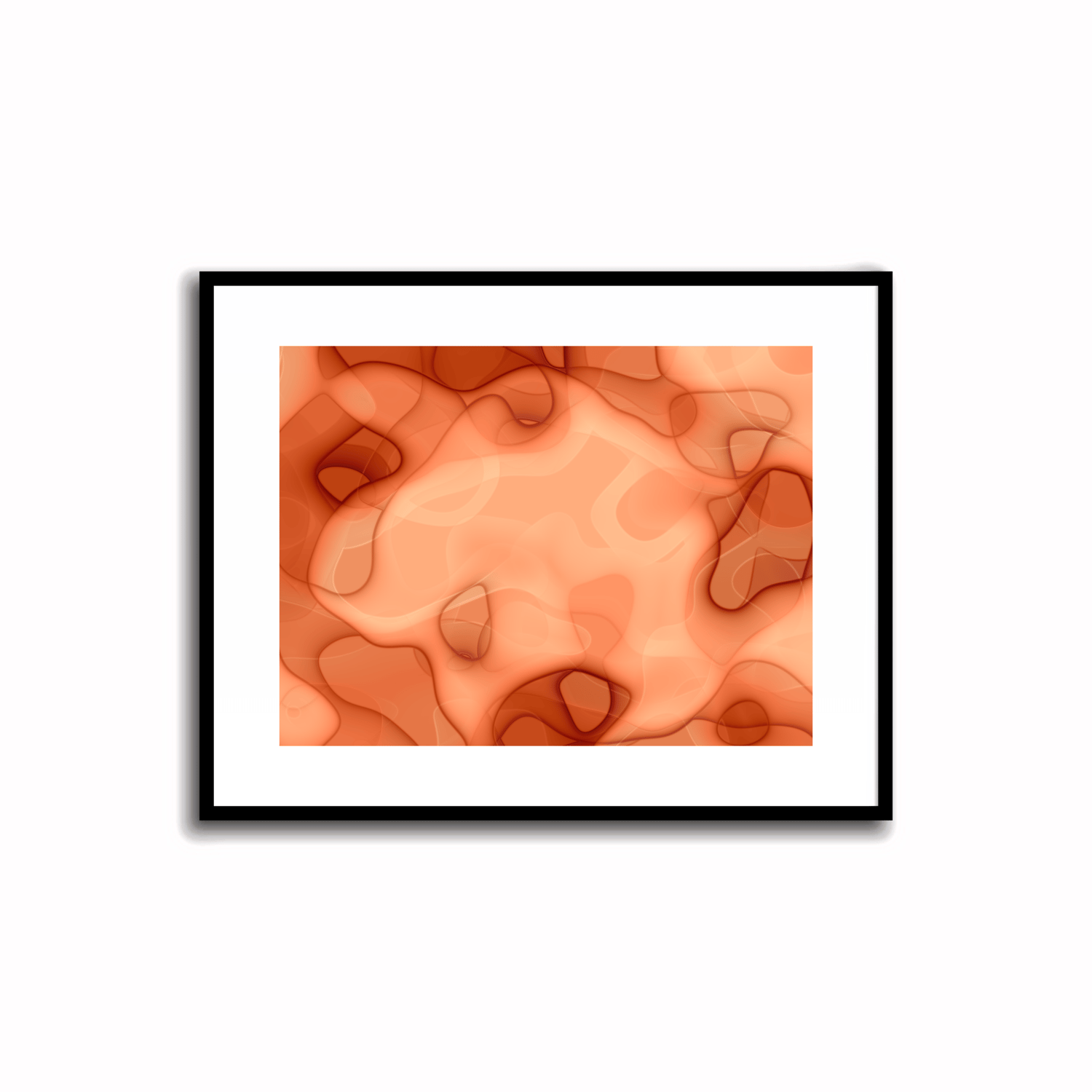 Orange Abstract Artwork - 2.1 #23-1    Transform your space with our unique art instant printable!🌟Download the radiant palette featuring shades of orange for an instant decor upgrade. This unique gallery-quality art piece is perfect for walls, desk decor