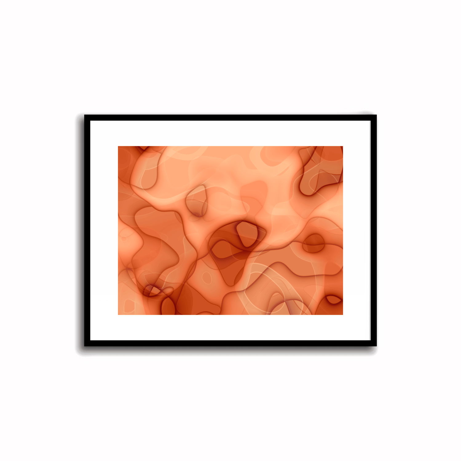 Orange Abstract Artwork - 2.2 #23-1    Transform your space with our unique art instant printable!🌟Download the radiant palette featuring shades of orange for an instant decor upgrade. This unique gallery-quality art piece is perfect for walls, desk decor