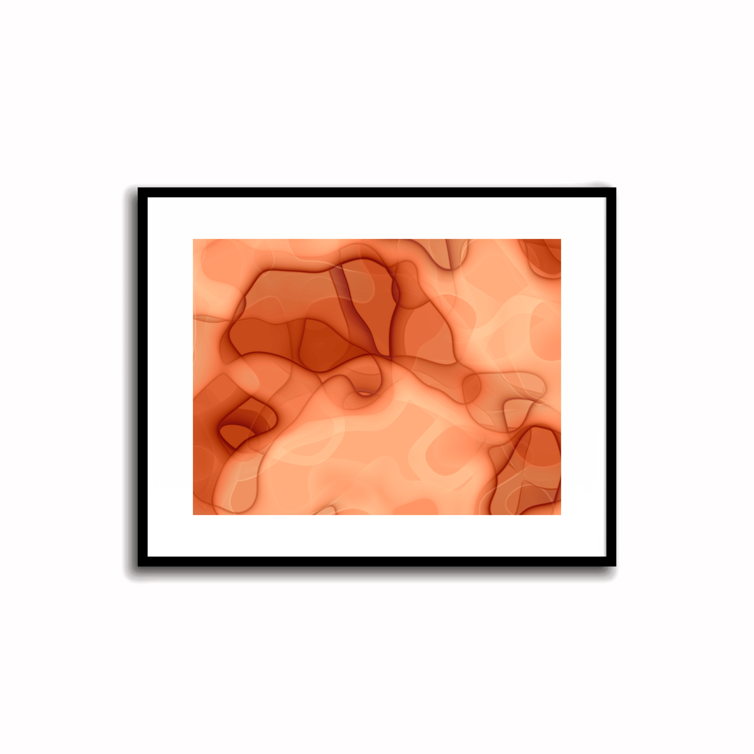 Orange Abstract Artwork - 2.3 #23-1    Transform your space with our unique art instant printable!🌟Download the radiant palette featuring shades of orange for an instant decor upgrade. This unique gallery-quality art piece is perfect for walls, desk decor