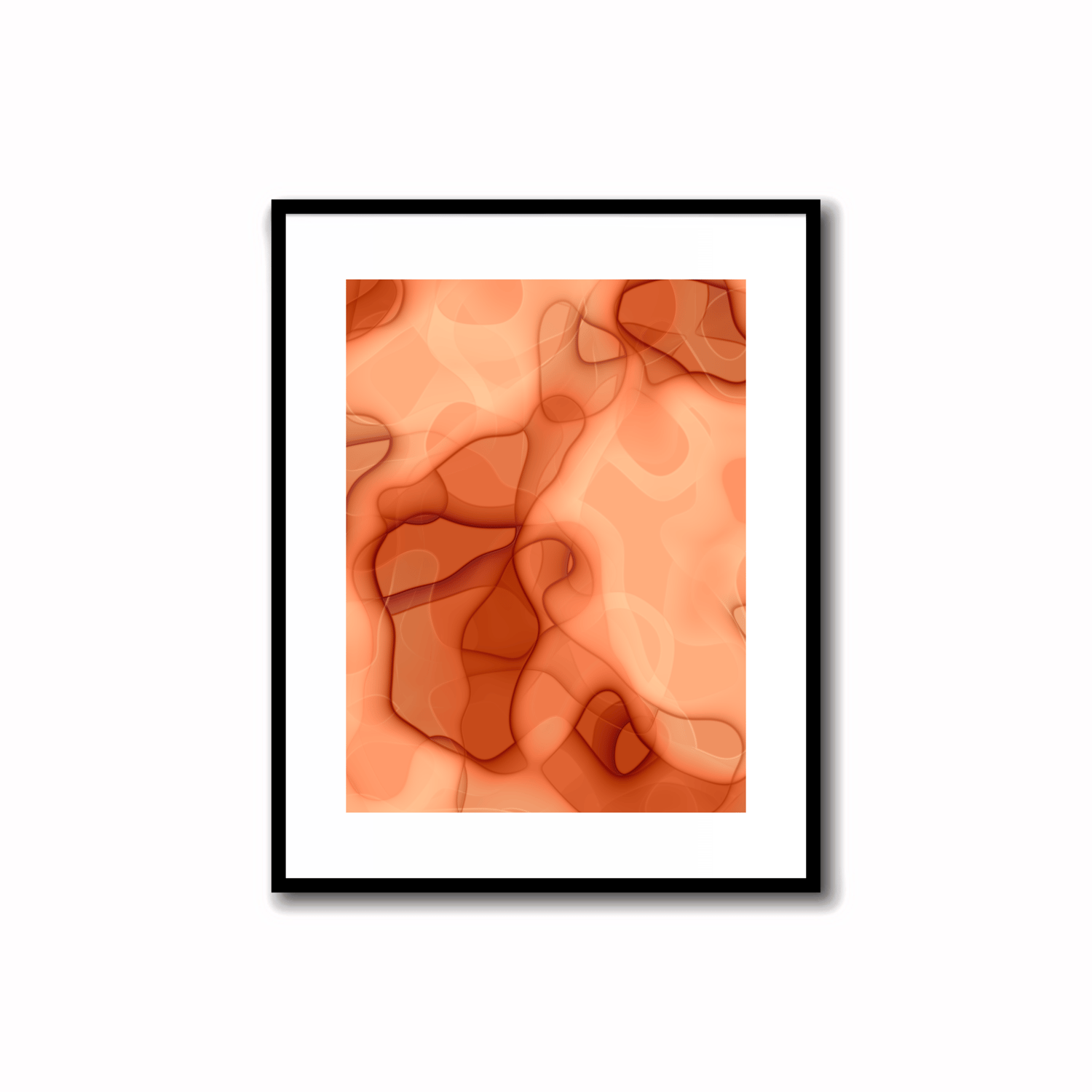 Orange Abstract Artwork - 2.3 #23-1    Transform your space with our unique art instant printable!🌟Download the radiant palette featuring shades of orange for an instant decor upgrade. This unique gallery-quality art piece is perfect for walls, desk decor