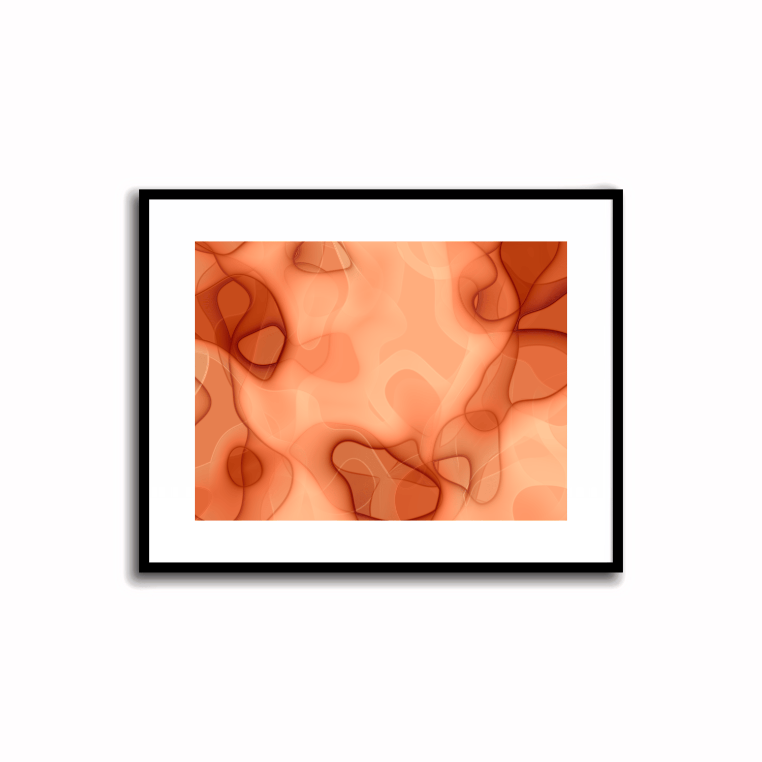 Orange Abstract Artwork - 2.4 #23-1    Transform your space with our unique art instant printable!🌟Download the radiant palette featuring shades of orange for an instant decor upgrade. This unique gallery-quality art piece is perfect for walls, desk decor