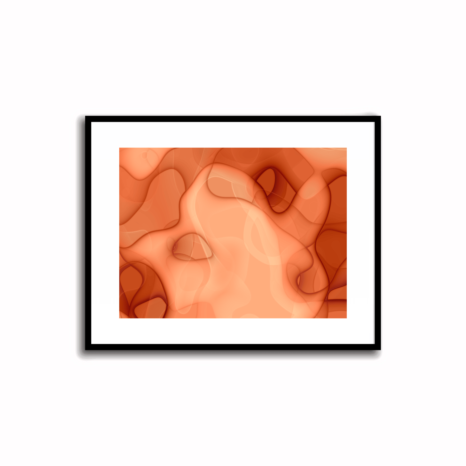 Orange Abstract Artwork - 2.5 #23-1    Transform your space with our unique art instant printable!🌟Download the radiant palette featuring shades of orange for an instant decor upgrade. This unique gallery-quality art piece is perfect for walls, desk decor