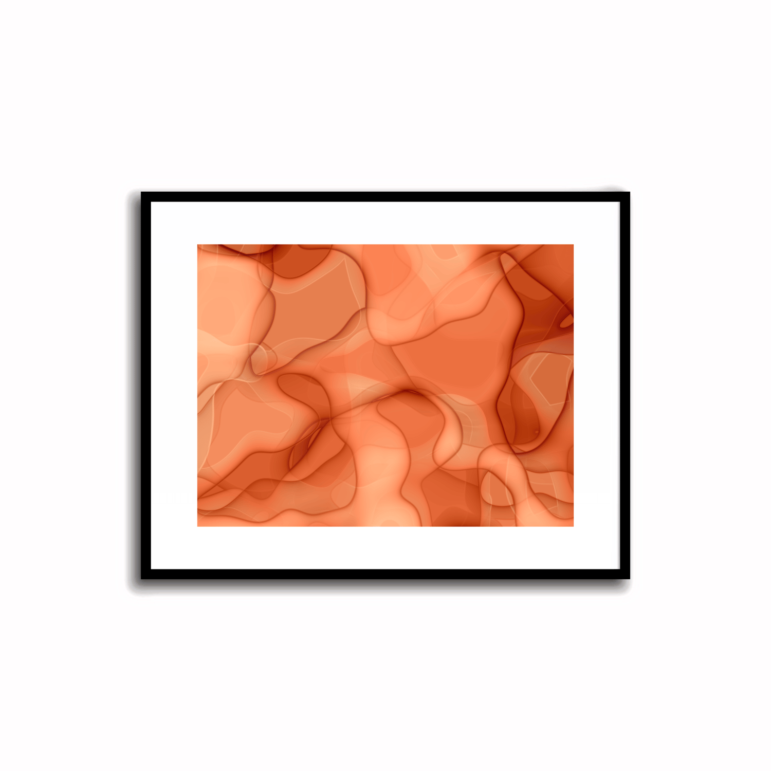 Orange Abstract Artwork - 3.1 #23-1    Transform your space with our unique art instant printable!🌟Download the radiant palette featuring shades of orange for an instant decor upgrade. This unique gallery-quality art piece is perfect for walls, desk decor