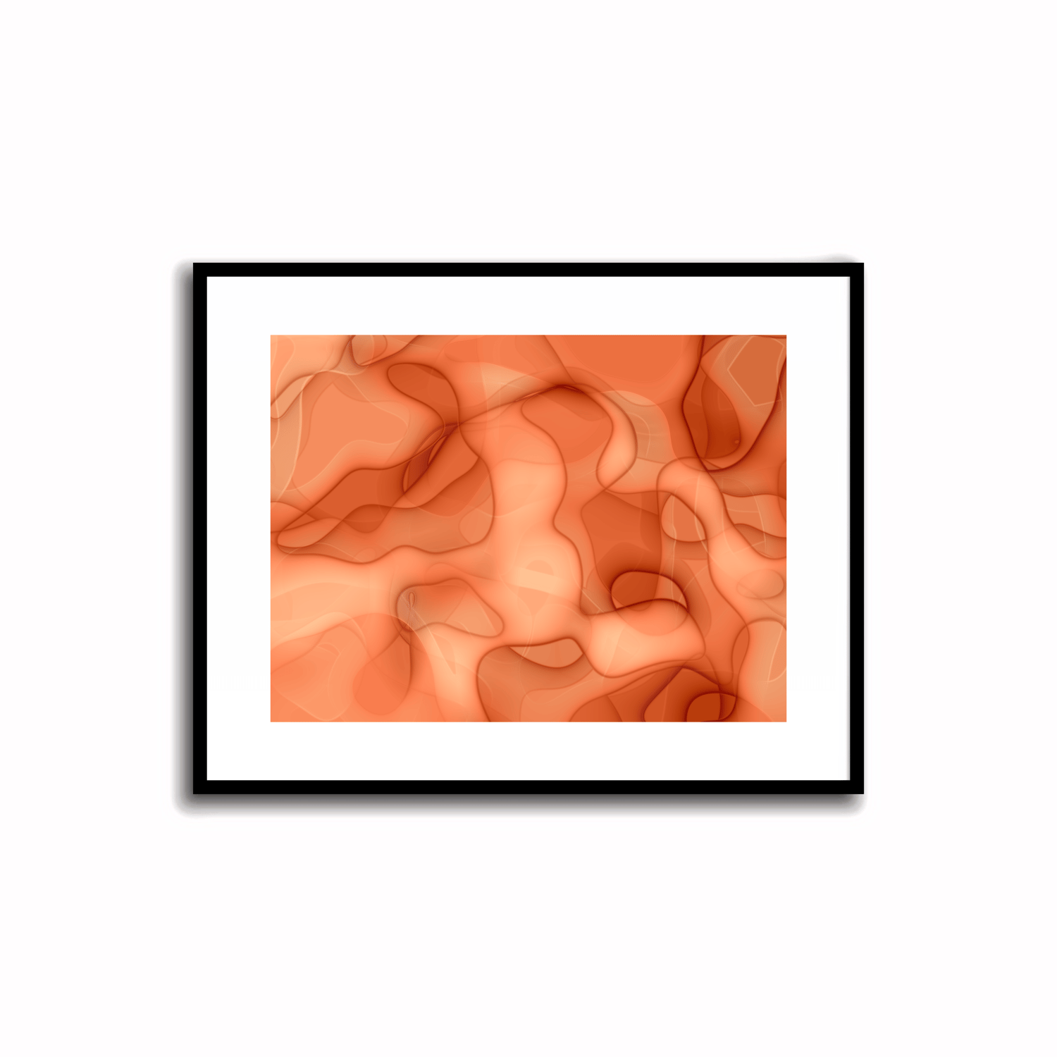 Orange Abstract Artwork - 3.2 #23-1    Transform your space with our unique art instant printable!🌟Download the radiant palette featuring shades of orange for an instant decor upgrade. This unique gallery-quality art piece is perfect for walls, desk decor