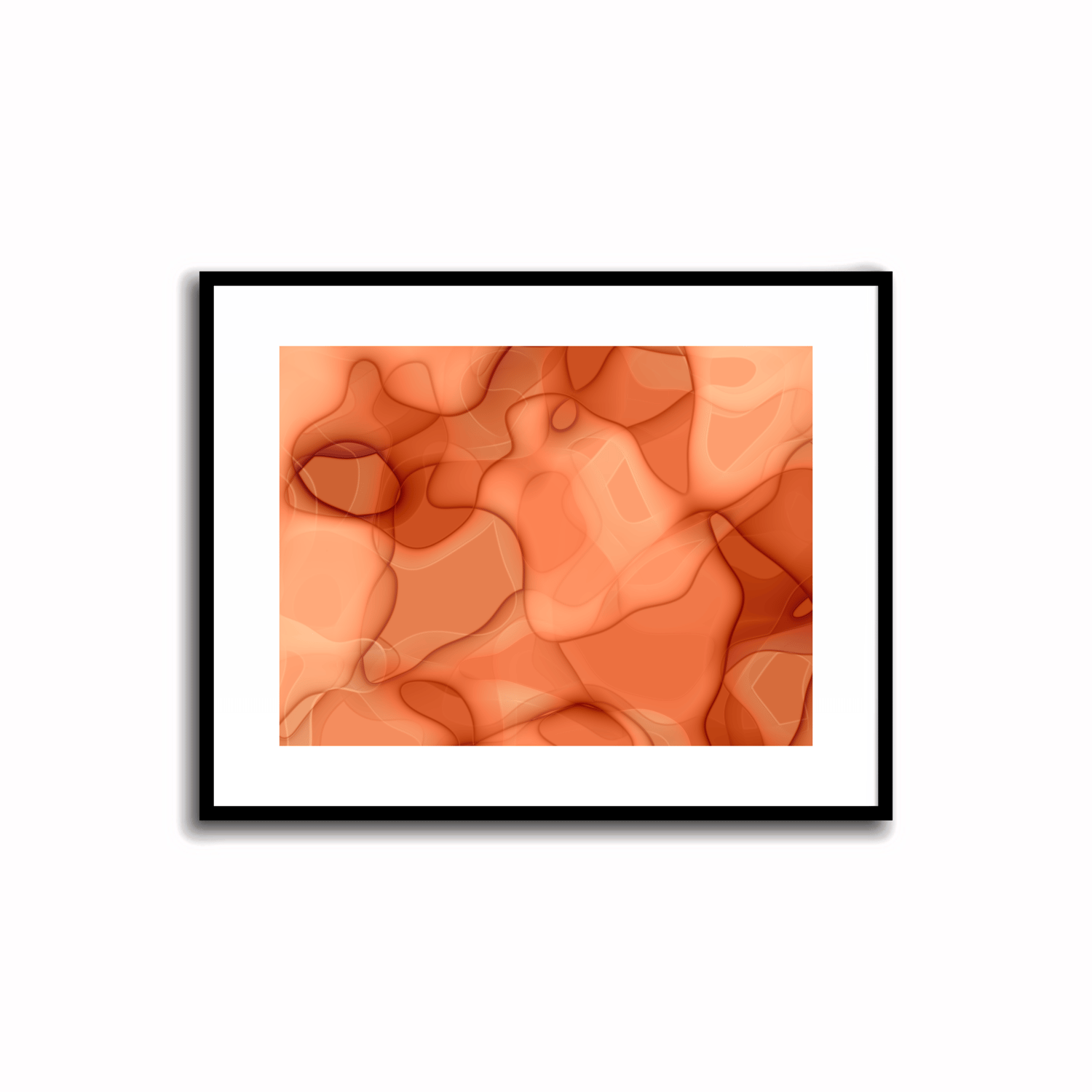 Orange Abstract Artwork - 3.3 #23-1    Transform your space with our unique art instant printable!🌟Download the radiant palette featuring shades of orange for an instant decor upgrade. This unique gallery-quality art piece is perfect for walls, desk decor