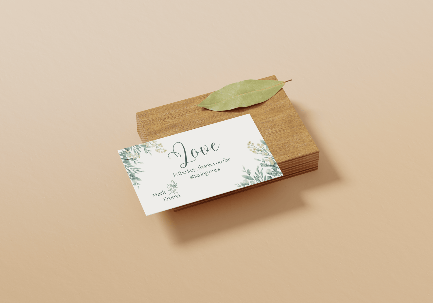 Fresh Elegance Special Occasions Bundle - 13 Editable Canva Templates for Weddings, Engagements, and More. Mock gift/favor tag