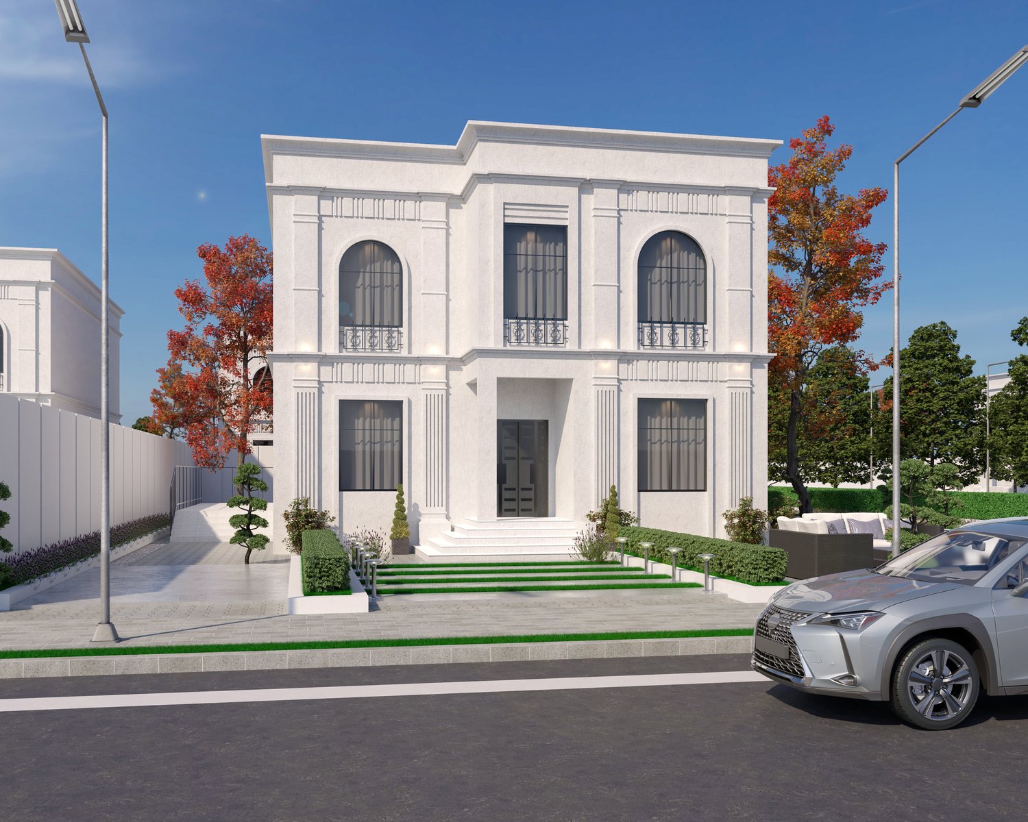 Classic House Exterior Design (3D)