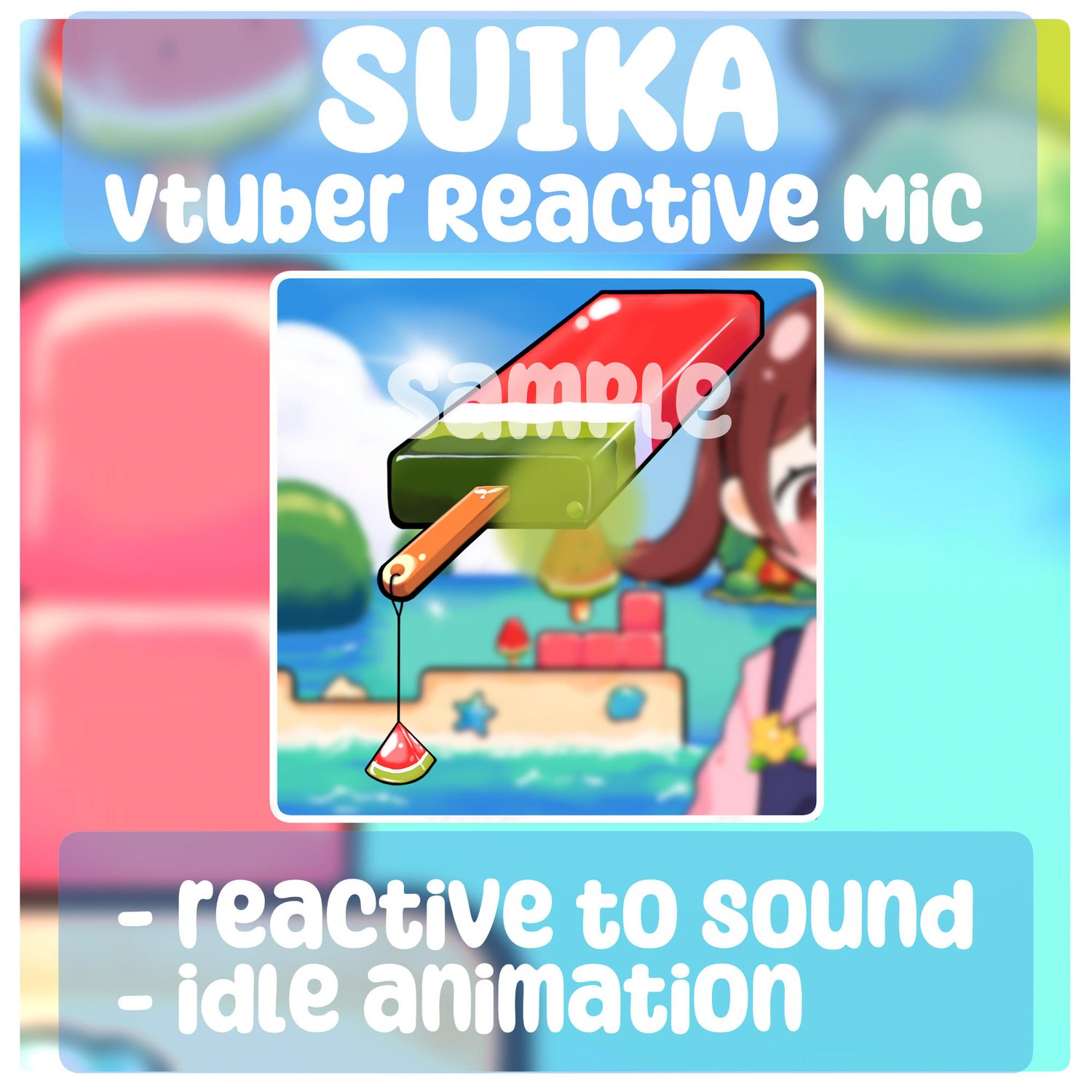 Suika Vtuber Reactive Microphone