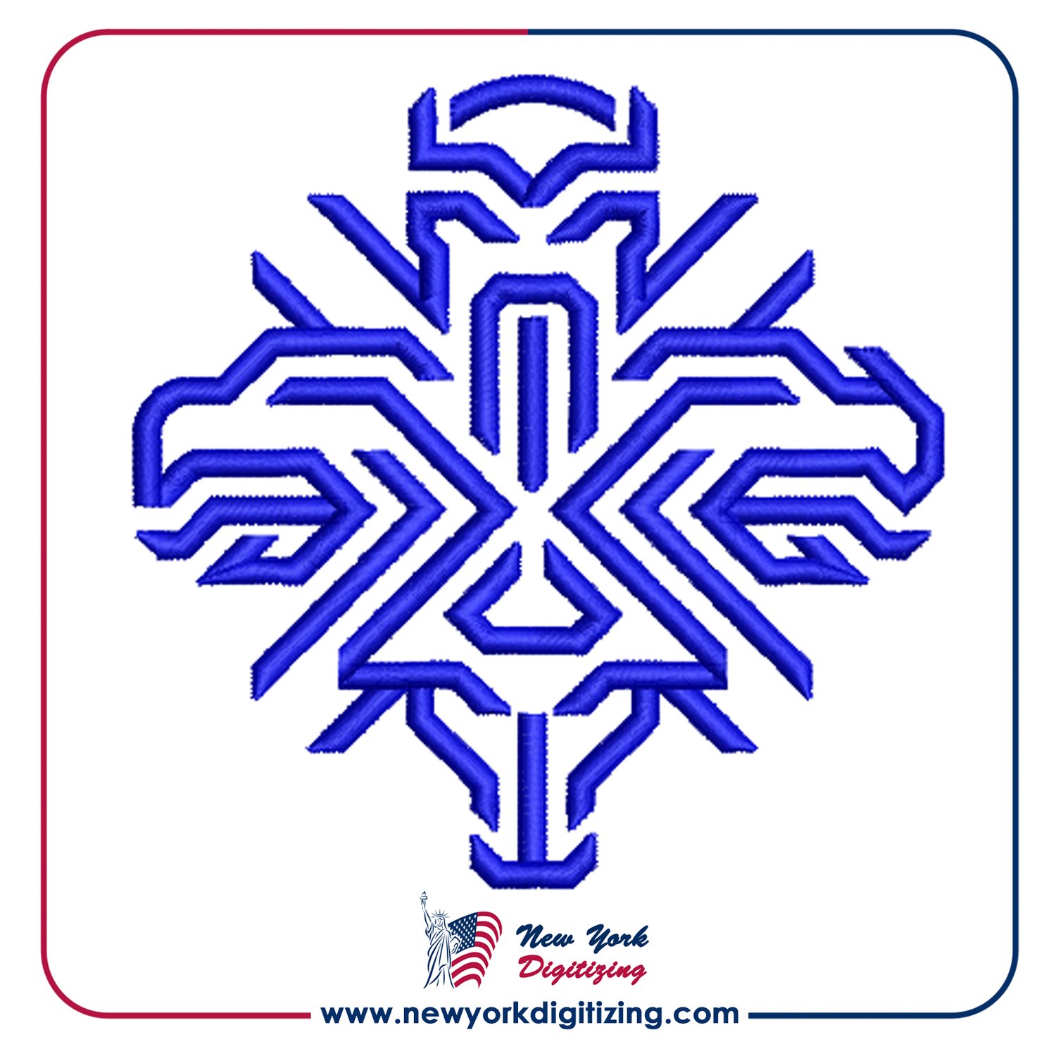 Iceland Football Team Logo Embroidery Design by New York Digitizing