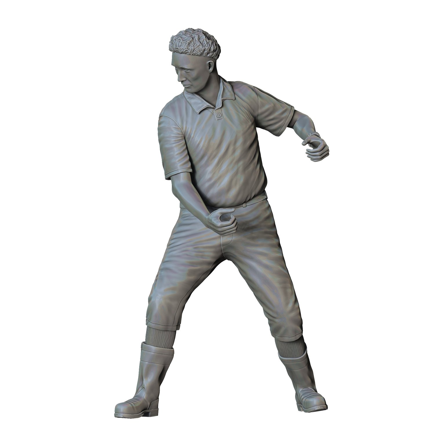 Farmers Man with Scythe 3d print file 3dp Miniatures