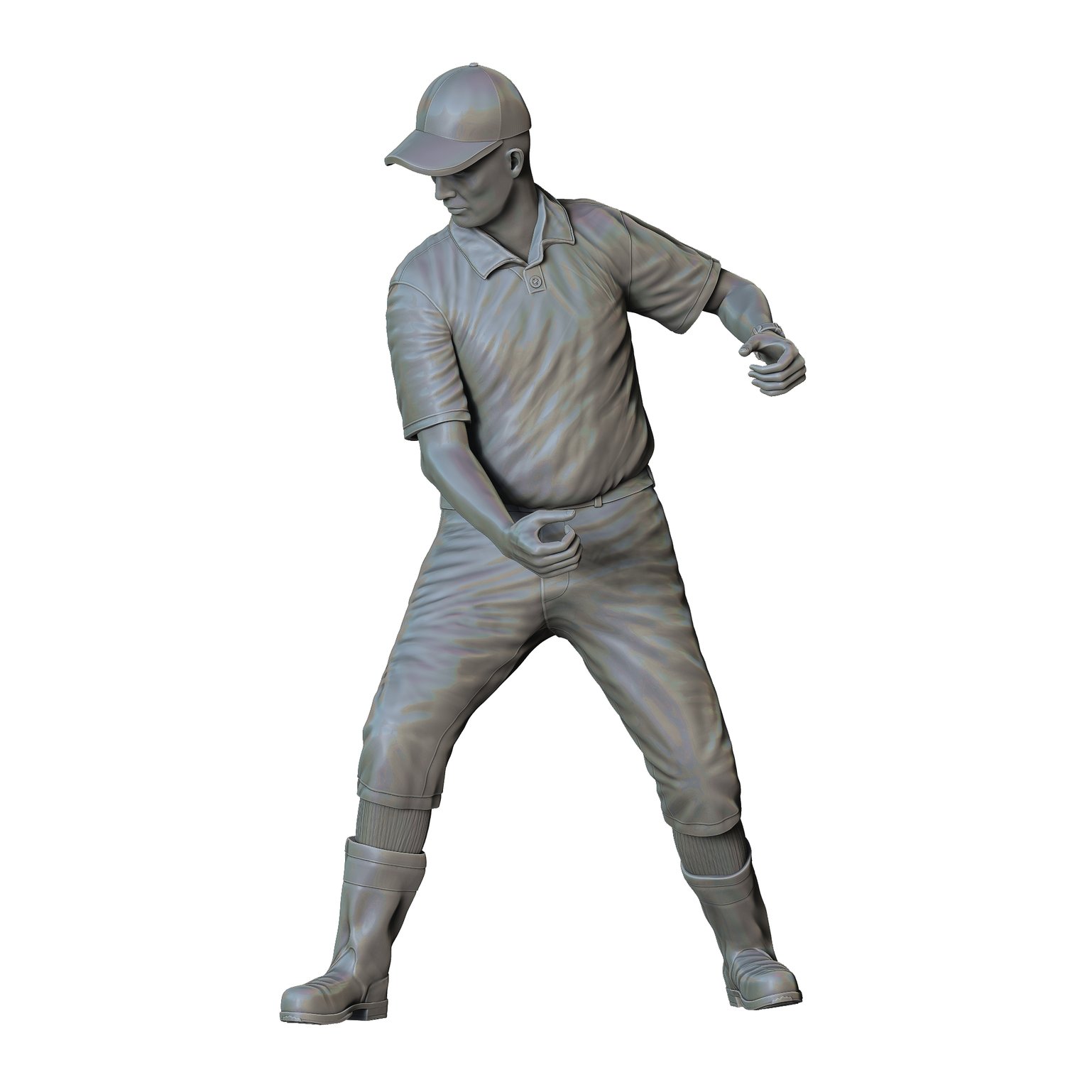 Farmers Man with Scythe 3d print file 3dp Miniatures