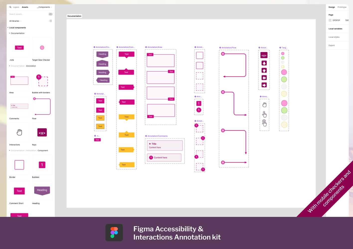 Figma Accessibility & Interactions Annotation kit
