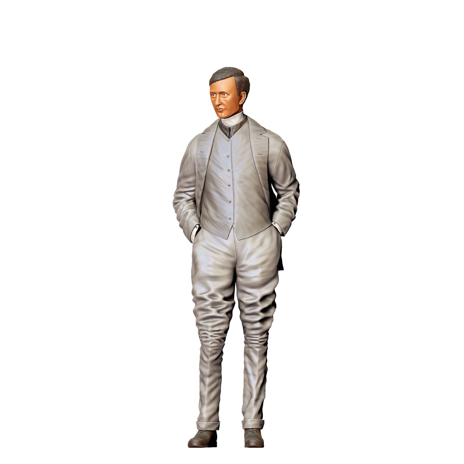 3dp Miniatures, Ettore Bugatti automobile designer 3d print file