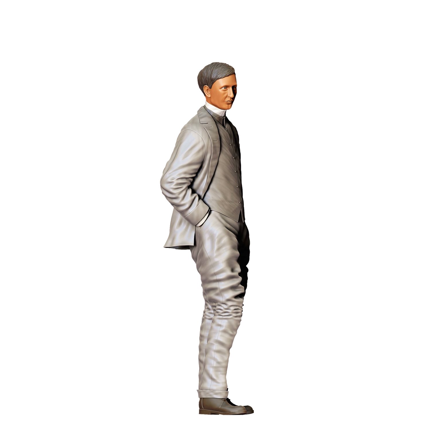 3dp Miniatures, Ettore Bugatti automobile designer 3d print file