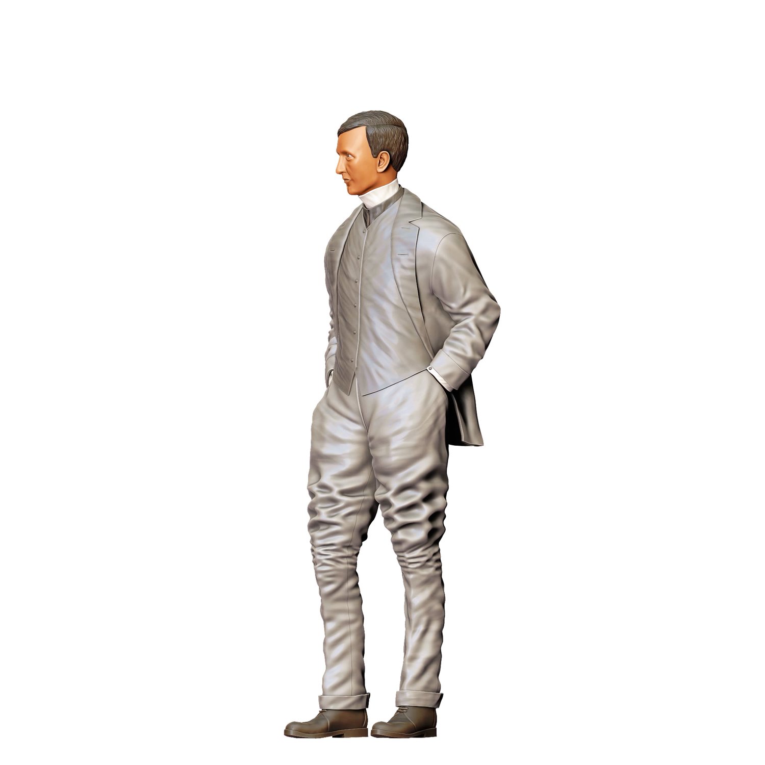 3dp Miniatures, Ettore Bugatti automobile designer 3d print file