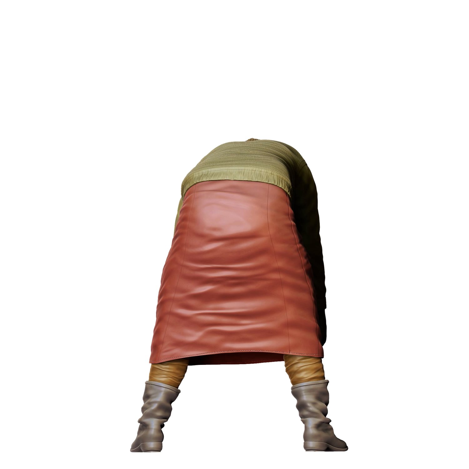 3dp miniatures or minis Farmers woman bend over harvesting  3d print file