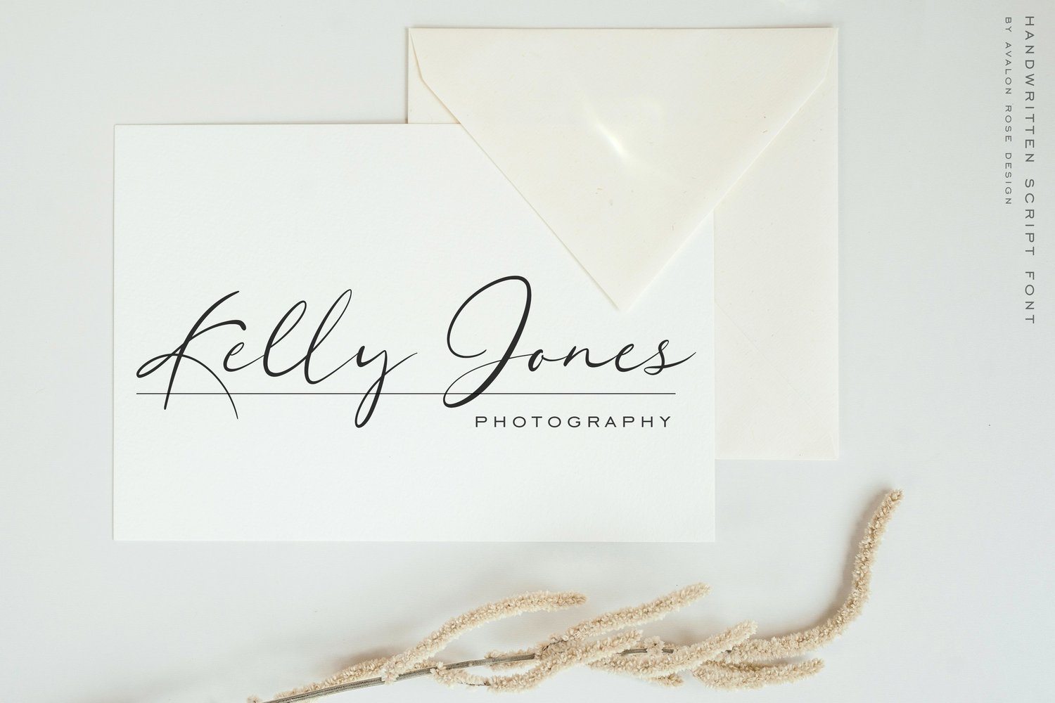 a lovely hand-written script font