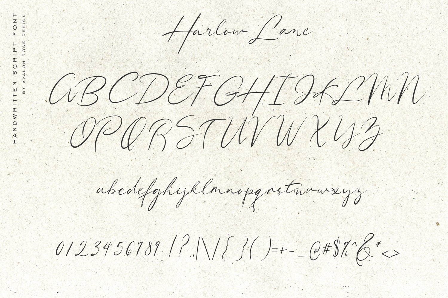 a lovely hand-written script font