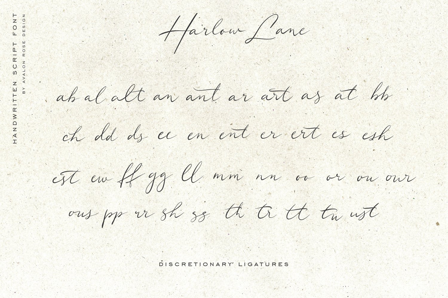 a lovely hand-written script font