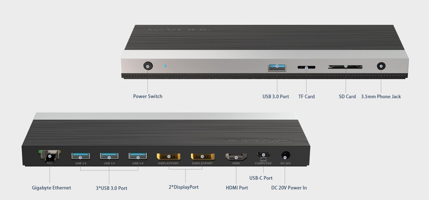 Puertos en Wavlink WL-UMD01 Pro