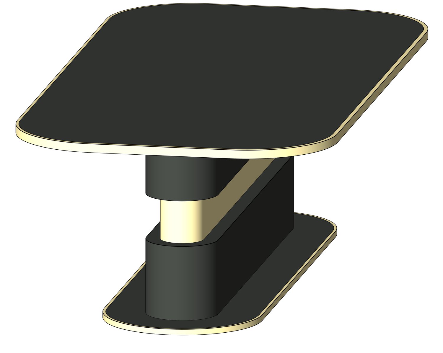 Meetings Table 8 Seater 3D Model For Revit & 3D Programs