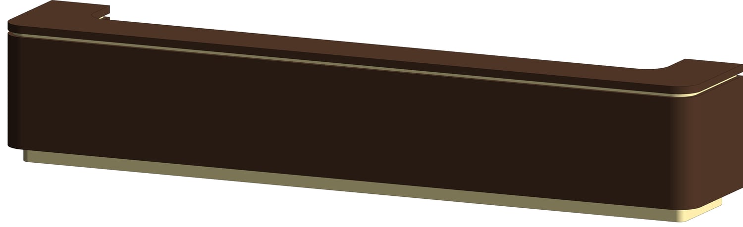 Modern Reception Desk 3D Model & Revit Family