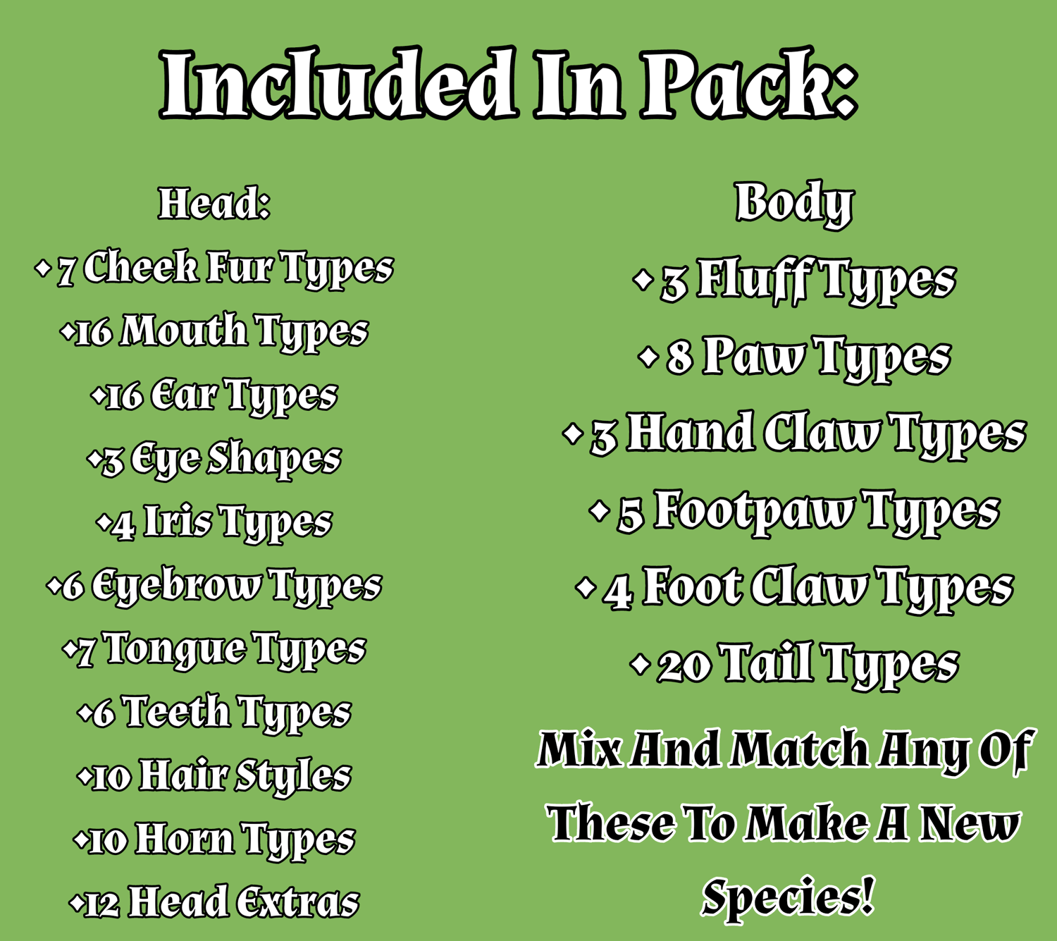 Huge Species Base Pack! - Payhip