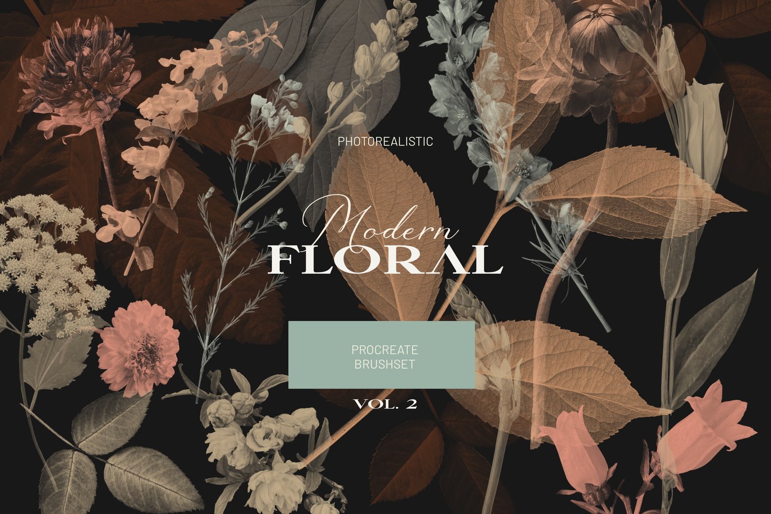 Procreate stamp brushes will allow you to add a realistic and beautiful botanical element to your designs
