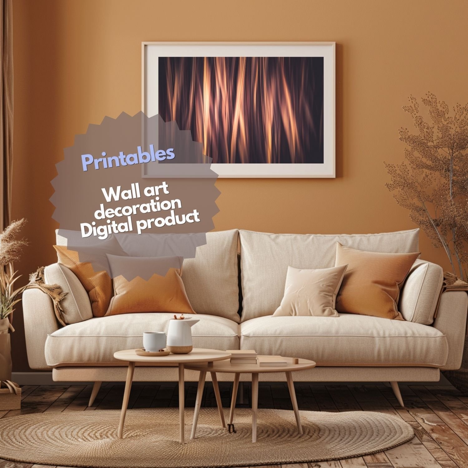 Abstract art, warm colors gradient, modern interior decor, vertical lines design, pink and orange hues, contemporary wall art, stylish home decoration, dynamic visual effect, elegant abstract piece, art for living room, modern elegance, soothing color pal