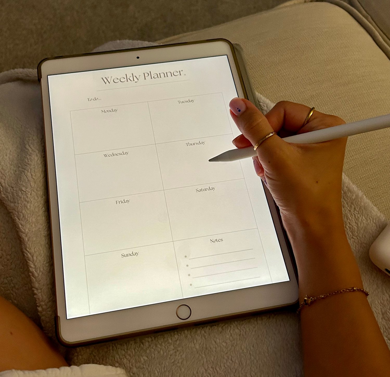 Minimalist Weekly Planner with Extra Notes Page - Payhip
