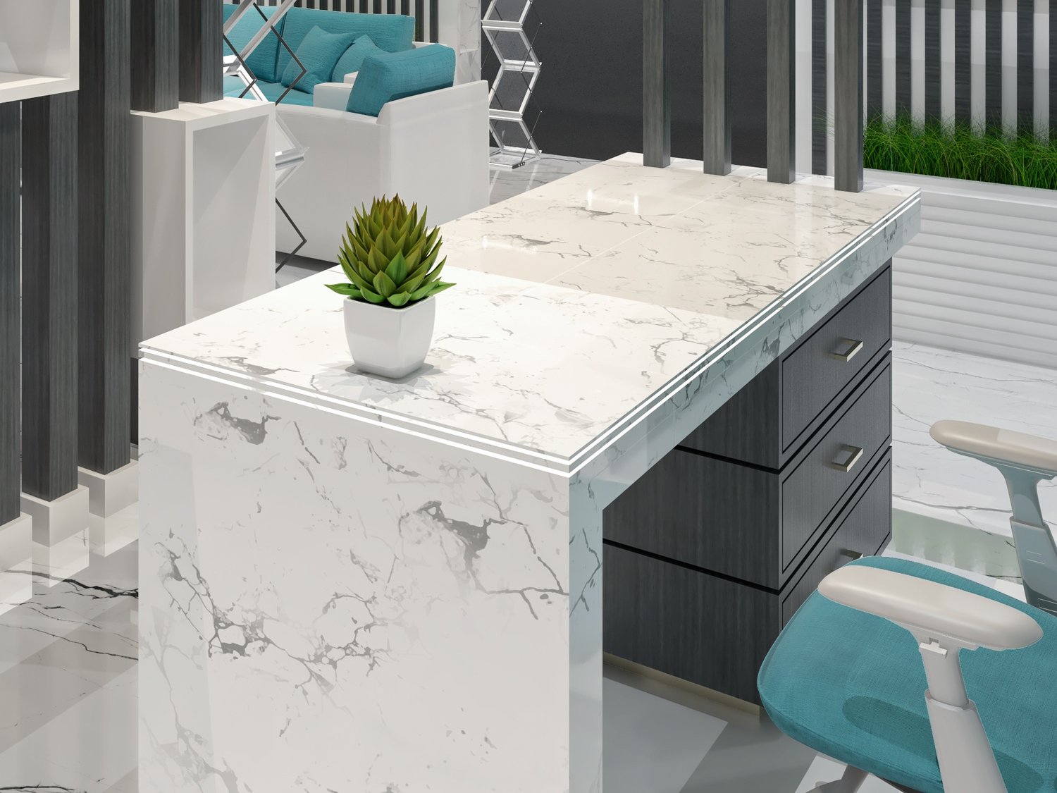 Office Desk 3D Model Revit Family