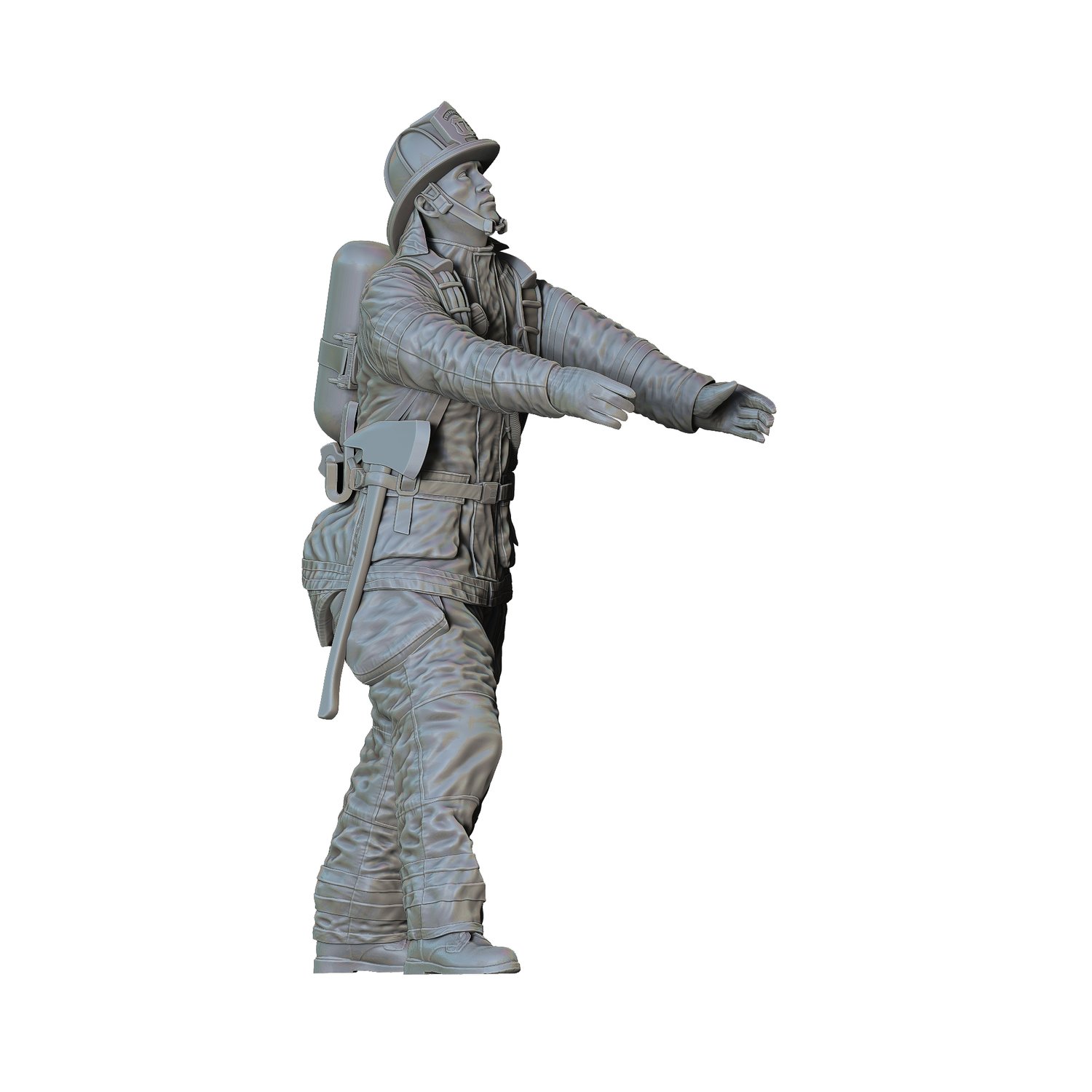 3dp miniatures, N6 Firefighter, 3dpminis.com