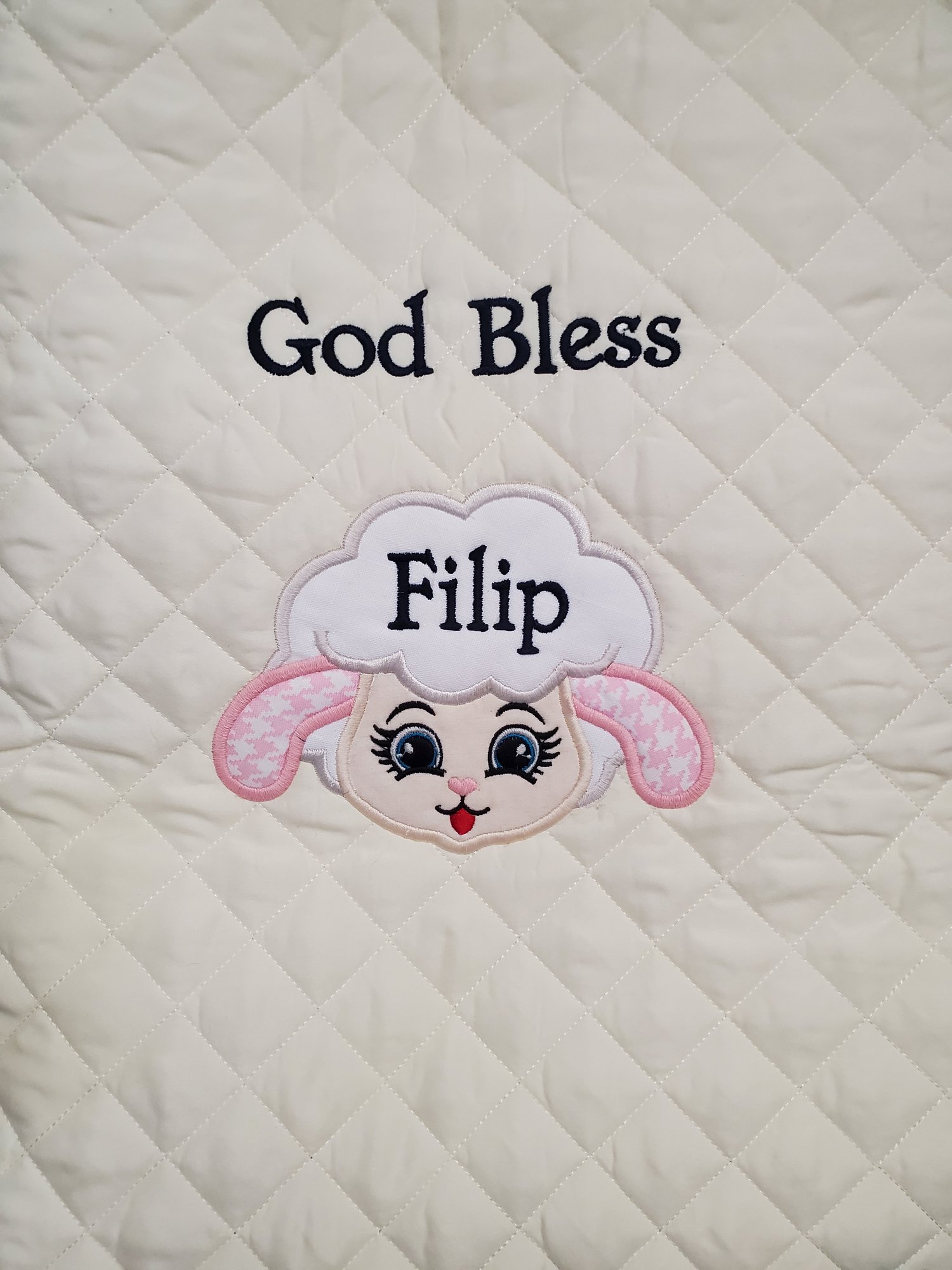 Cute LAMB EMBROIDERY DESING PES